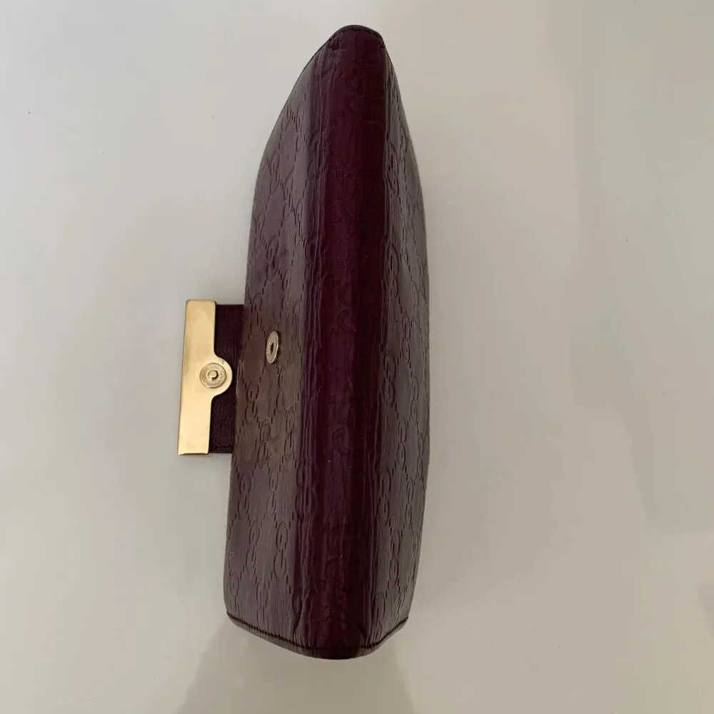 Gucci Women’s monogram guccissima purple leather wallet long authentic with COA - Picture 7 of 7